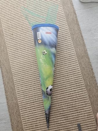 Schultüte Herlitz Fussball Design grün guter Zustand