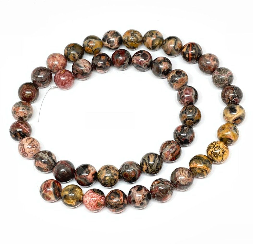 Pietre preziose: Natürliche Leopard Skin Jaspis Perlen, 8mm – Nuovo (secondo la descrizione) da Thun venduto da Creative-Art-Tess