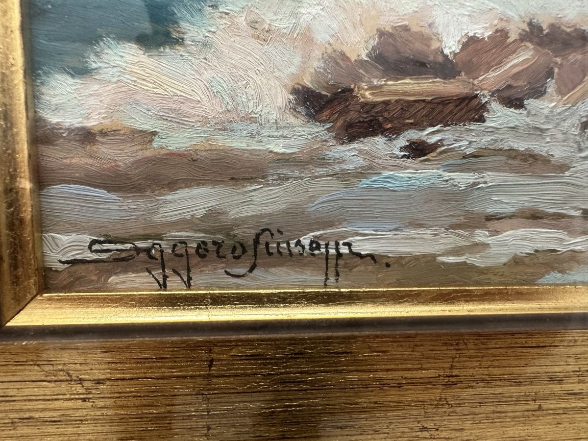 Dipinti: Original Ölgemälde "Mare" von Aggero Giuseppe Torino. – Usato da Ebikon venduto da Gaenggeliwaar 3