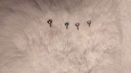 4x Steckerpiercing