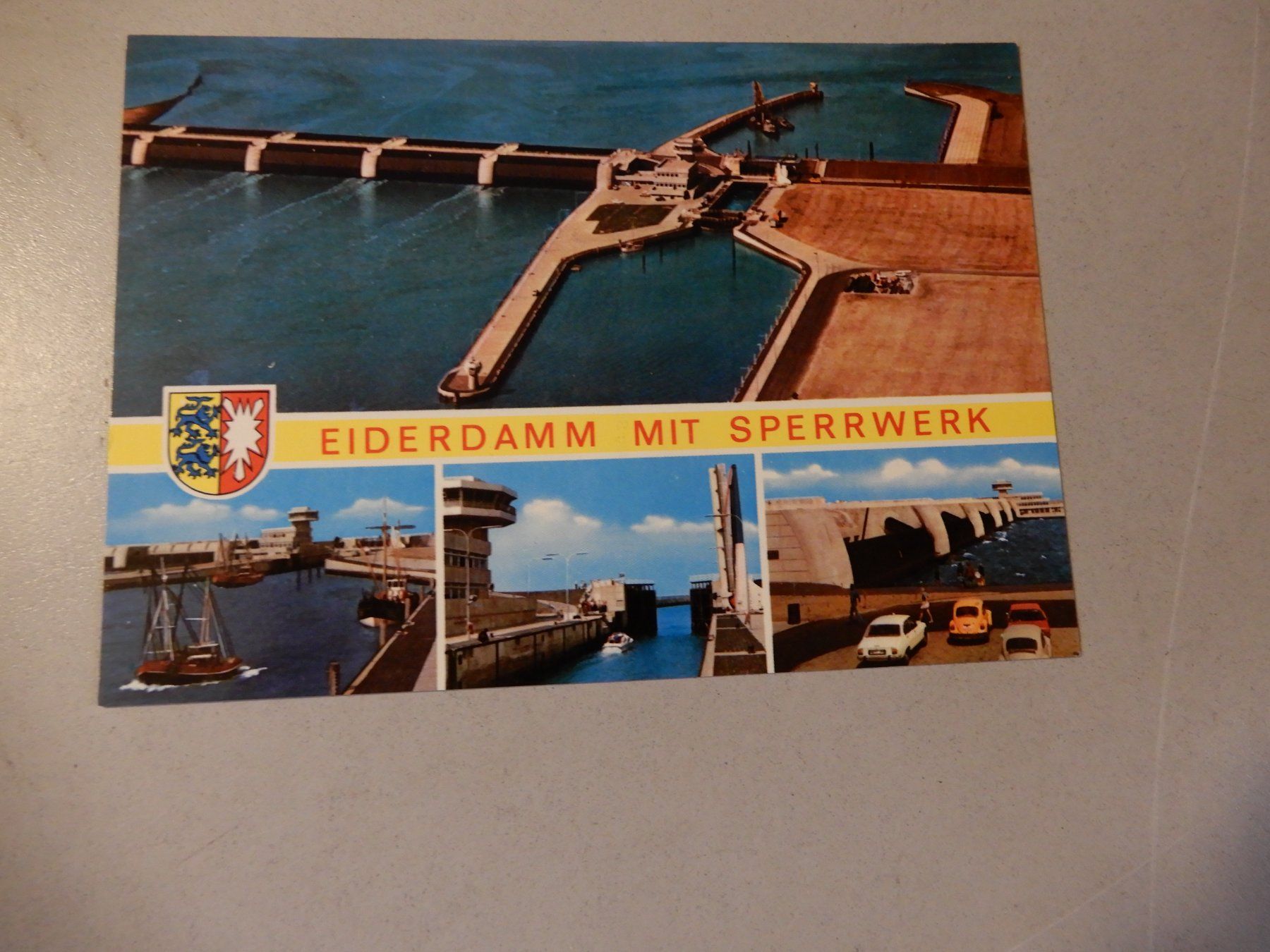 Cartes postales: Ansichtskarten Eiderdamm mit Sperrwerk 4 Stck – D'occasion à Erstfeld par Mario_boe0 4