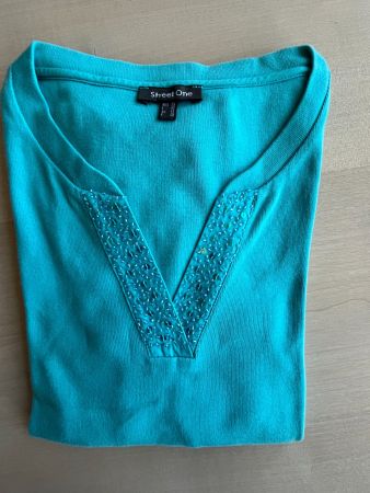 Baumwollshirt türkis Grösse 38