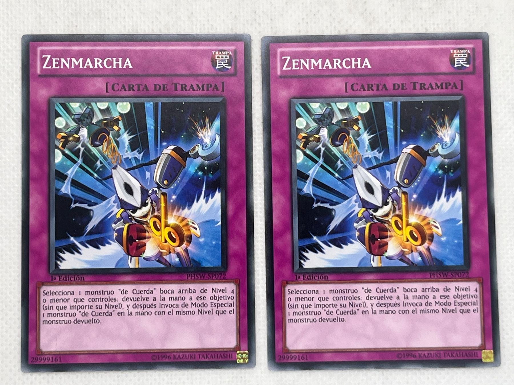 Yugioh Sammelbilder & Trading cards: Yu-Gi-Oh! Zenmarcha PHSW-SP072 Common Spanisch 2x – Gebraucht aus Hinterkappelen von Kim1992