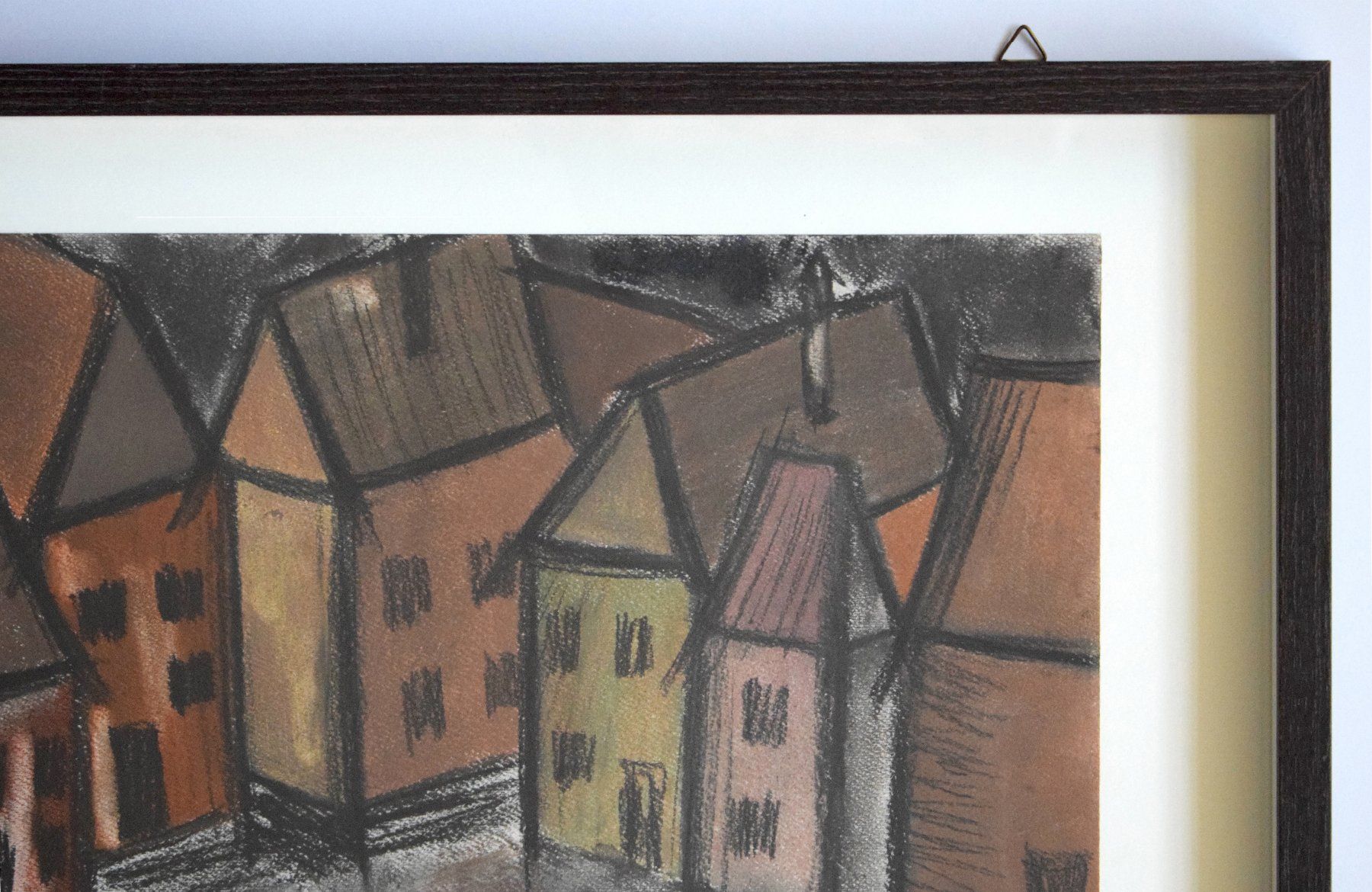 Dipinti: Pfister Lilo expressiv Dorf Orig. – Usato da Zürich venduto da Kunstvoll 4