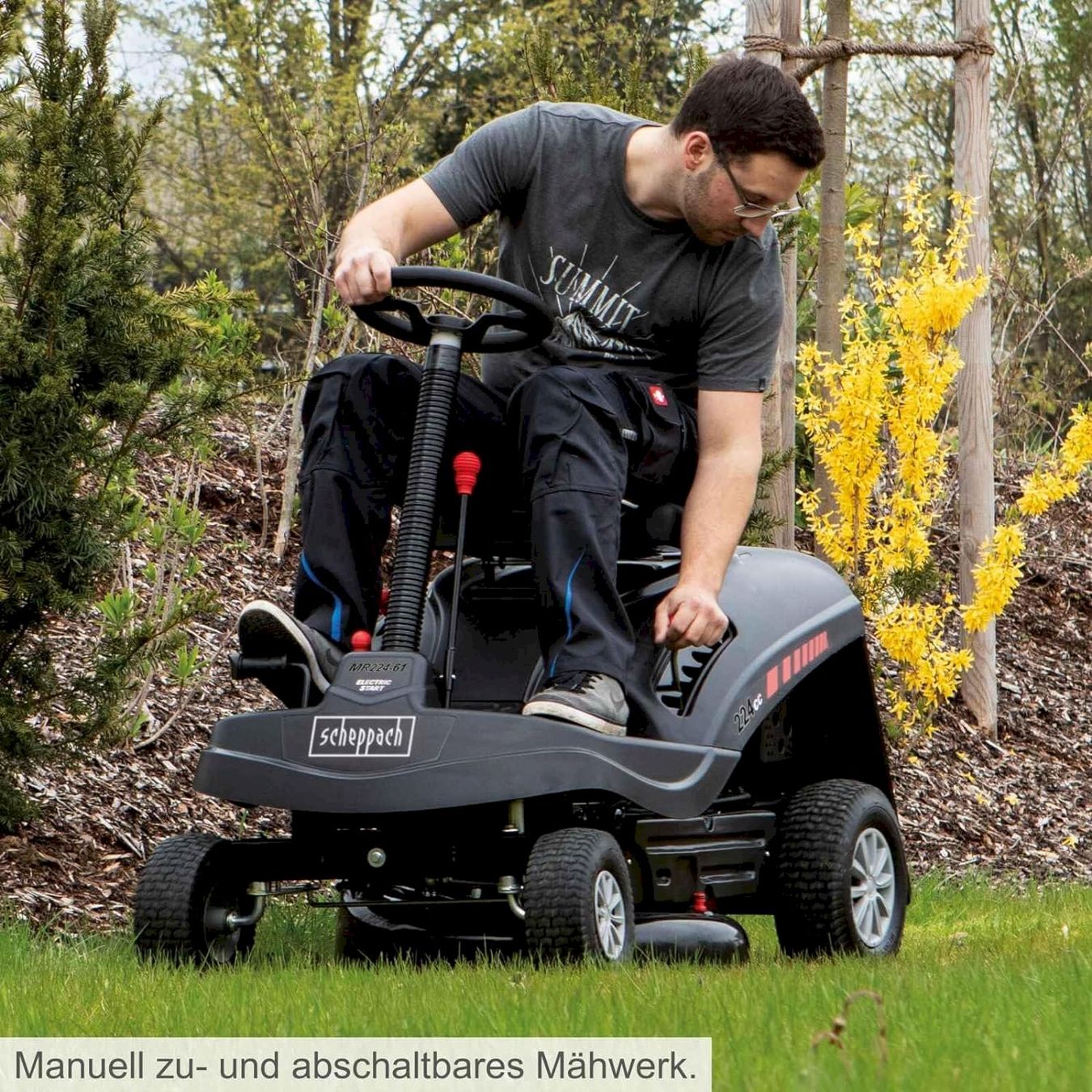 Scheppach Tagliaerba: Scheppach Benzin Rasentraktor MR224-61 – Nuovo e nell'imballaggio originale da Bottighofen venduto da zaap 4