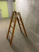 Bockleiter mit 5 Sprossen Holz Leiter