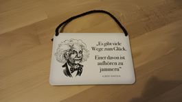 Kult-Hänger Blechschild Einstein Spruch