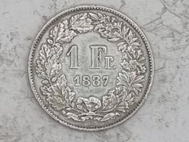 1 FR 1887 seltene Erhaltung !!