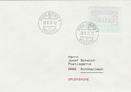 Automatenmarke Nr. 3 Teildruck