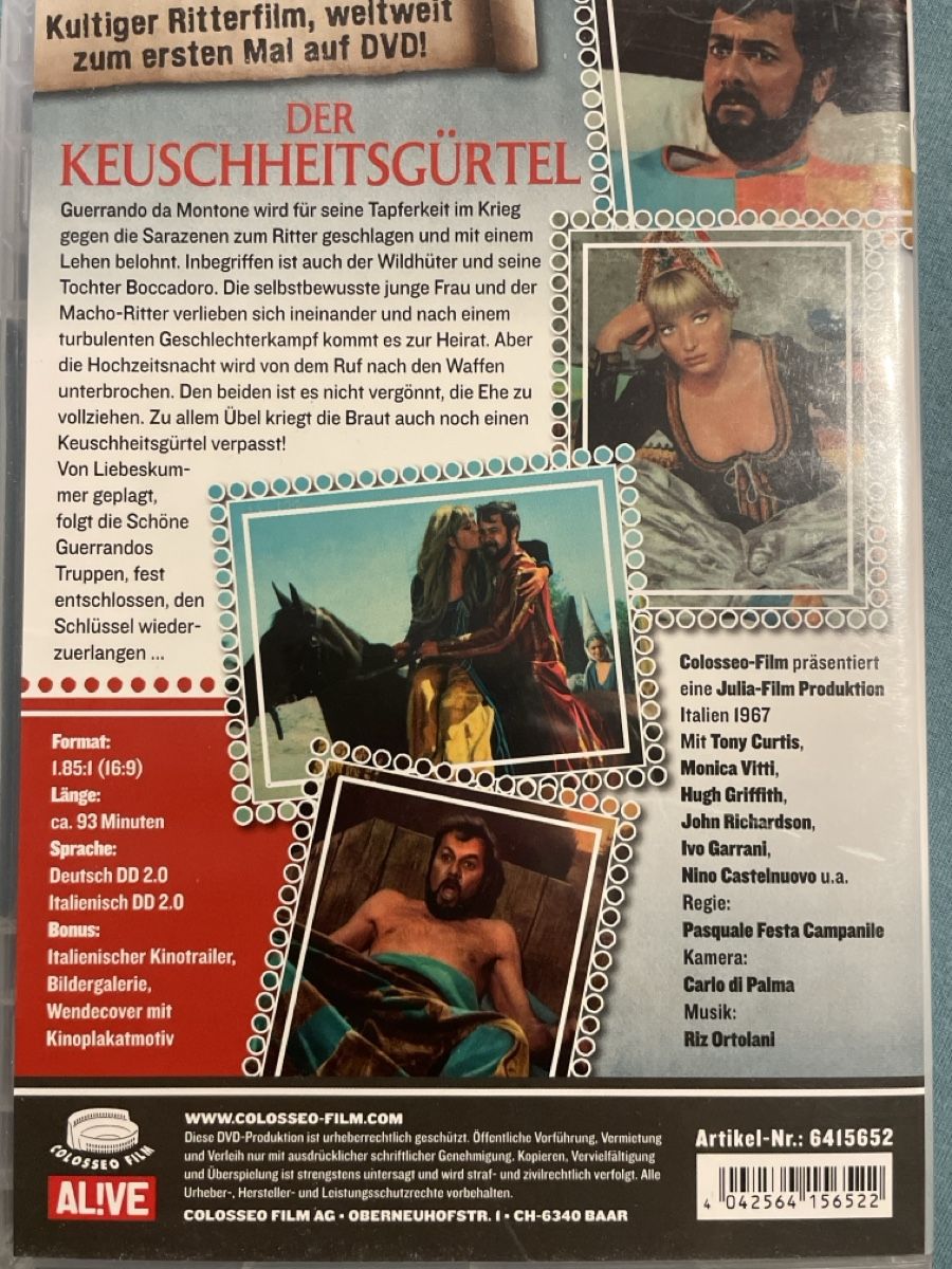 Alle DVDs: Der Keuschheitsgürtel (1967) – Gebraucht aus Waldenburg von Mimily33 1