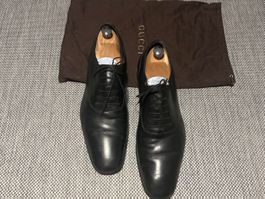 Gucci Lederschuhe Gr. 12.5 schwarz