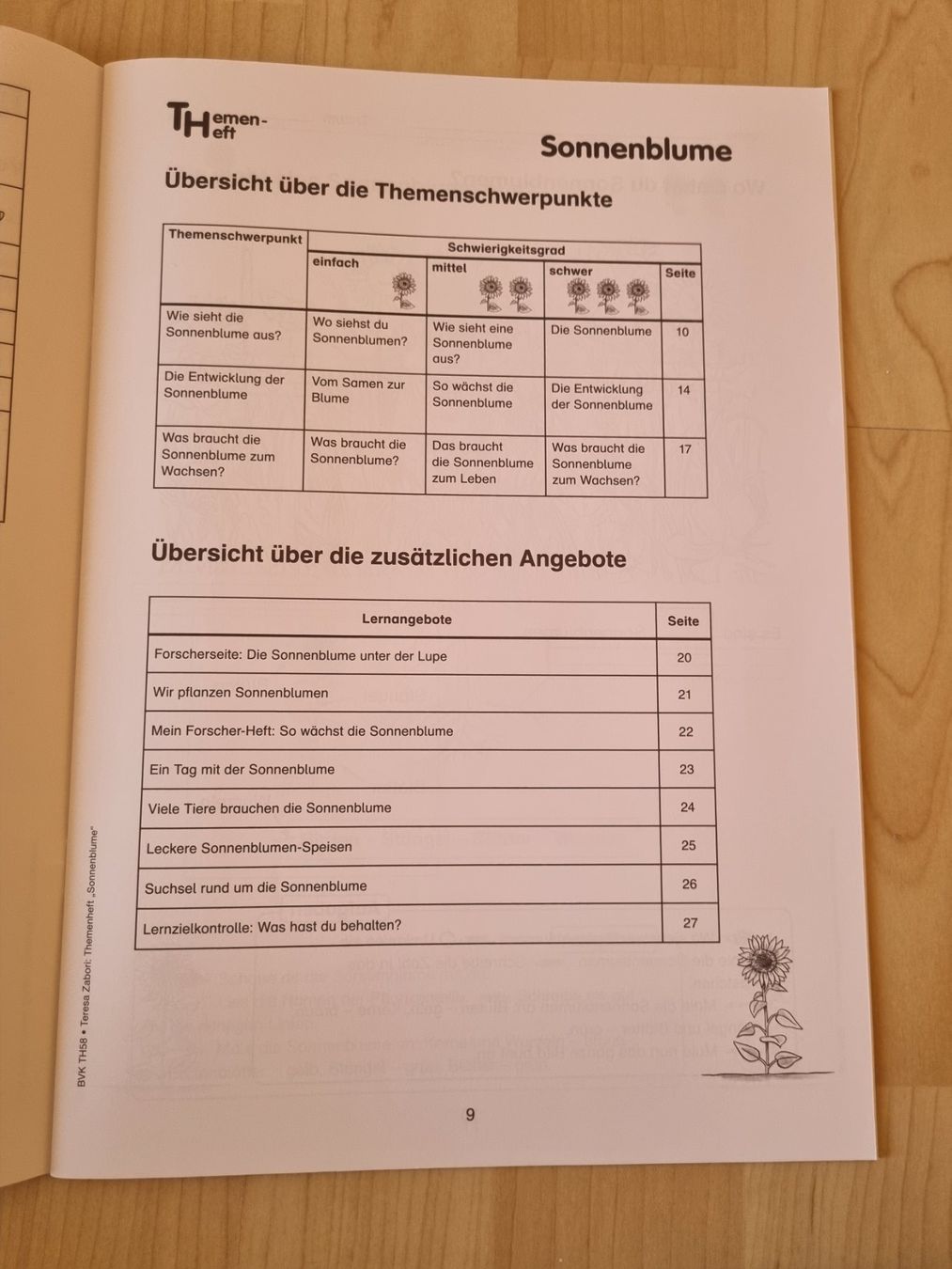 Riviste & Magazine: Themenheft Sonnenblume, 1./2. Klasse – Usato da Weite venduto da Nur63 3
