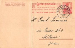 uralte Postkarte mit Stempel RÄTERSCHEN 27.4.1912