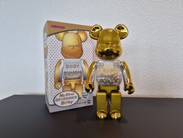 Bearbrick 400% "My First Baby" (Gold & Silver) - Defekt