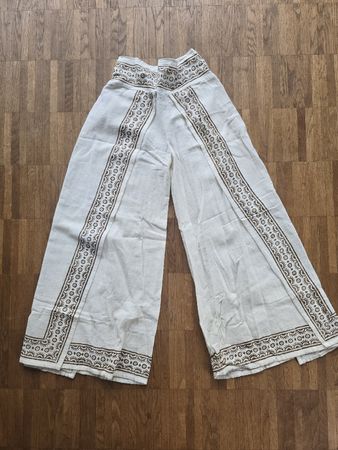 Luftige Sommerhose, Stoffhose, Palazzo Hose, Grösse S/ M