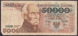 Polen 50'000 Zlotych 1989