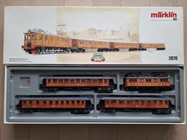 Märklin 2870 HO. Coffret train historique SJ structure bois