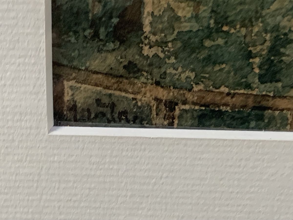 Dipinti: St. Gallen Klosterkirche antikes Aquarell – Usato da Wolfhalden venduto da SecondAntique 6