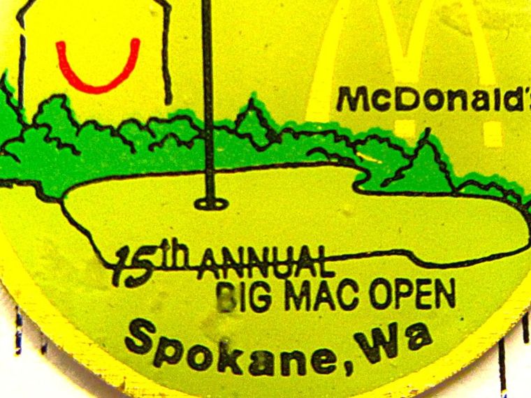 Mc Donald's Plaketten & Abzeichen: Mc DONALD'S BIG MAC OPEN PIN – Gebraucht aus Ettingen von Hausi4711 1