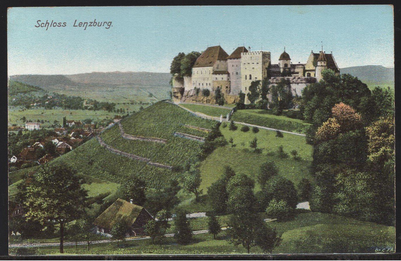 Cartoline postali: Lenzburg -  Schloss – Usato da Aarau venduto da kufi44