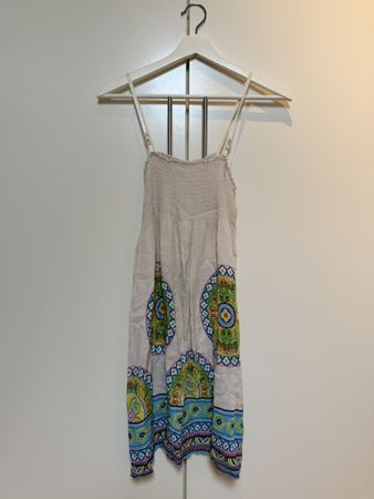 Sommerliches Trägerkleid mit Muster, Grösse XS