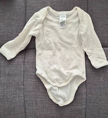 Wolle-Seide Body, naturfarben, Grösse 62/68
