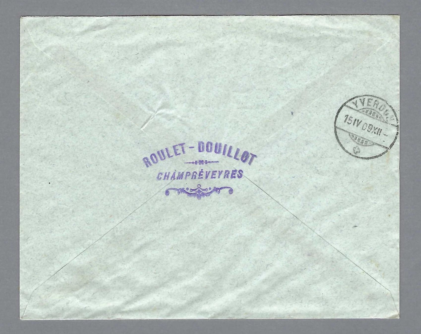 Tutti i francobolli: 1909, Z/120 0 MONRUZ, SAUBERER BRIEF – Usato da Pura venduto da ulisse1957 1