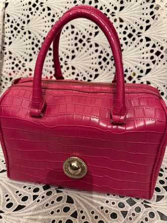 Versace Jean Elegante Damen Handtasche Croco Optik 31cm Top
