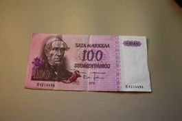 Note Finnland 100 Suomen Pankki 1976