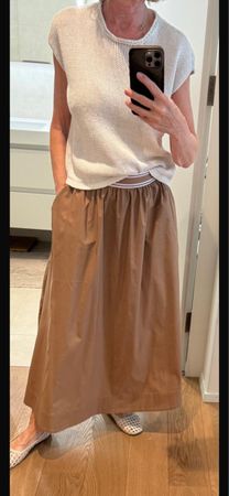 The Shirt Project myae Midi Maxirock Camel XS/S wie neu