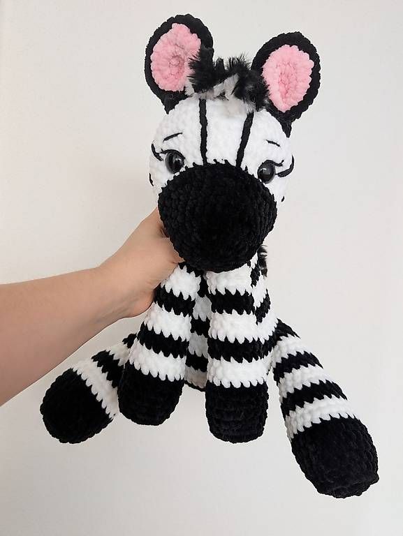 Giocattoli: Amigurumi Zebra sitzend 32cm – Nuovo (secondo la descrizione) da Beromünster venduto da Shelly9296 3