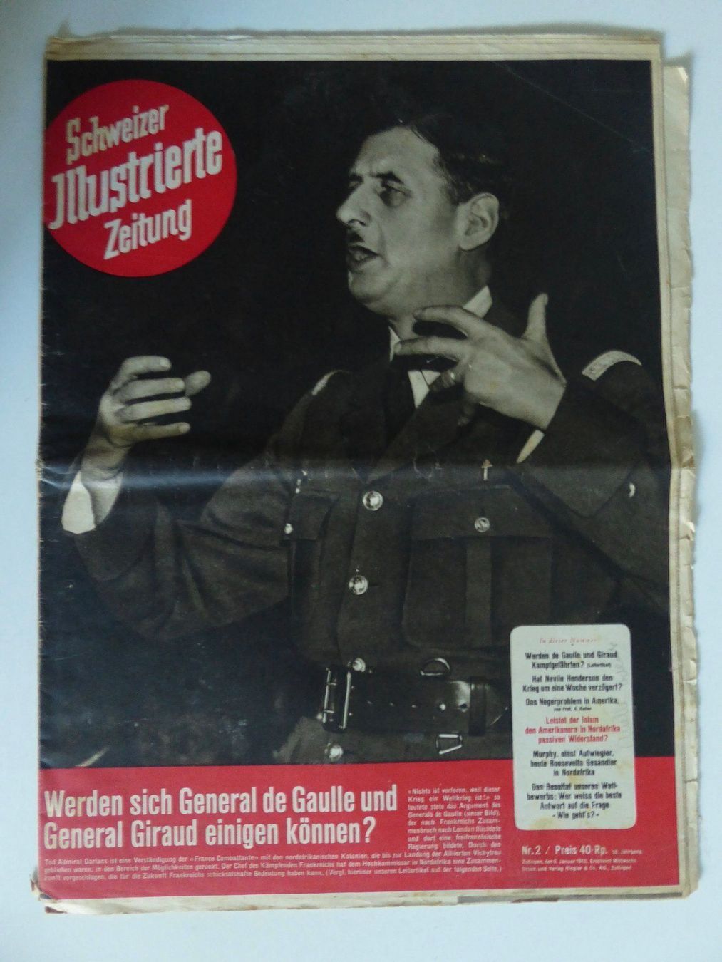 Revues & Magazines: 1943 Schweizer Jllustrierte Zeitung – D'occasion à Zürich par Chaeffeler