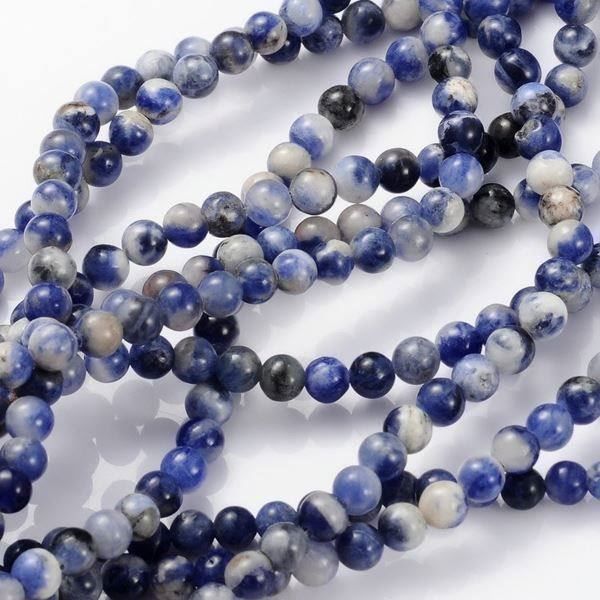 Perlen (unechte): Sodalit Perlen 4mm   1 Strang – Neu (gemäss Beschreibung) aus Alpnachstad von perlengaby 1