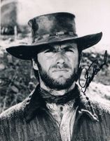Clint Eastwood 1930- Original Autogramm signiert Foto 17x22c