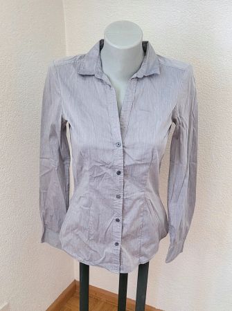 Business Bluse H&M Gr. 36 silbergrau