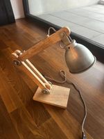 Vintage Schreibtischlampe Holz/Metall