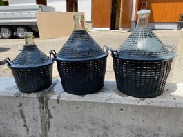 3 dames-Jeanne2x 10 l. + 1x 5l.