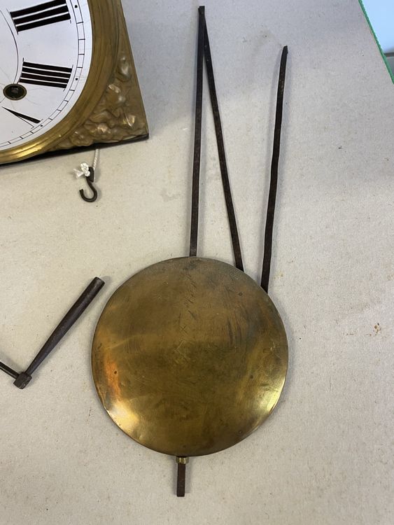 poids coucou fonte pendule, horloge ancien poids réf n°3