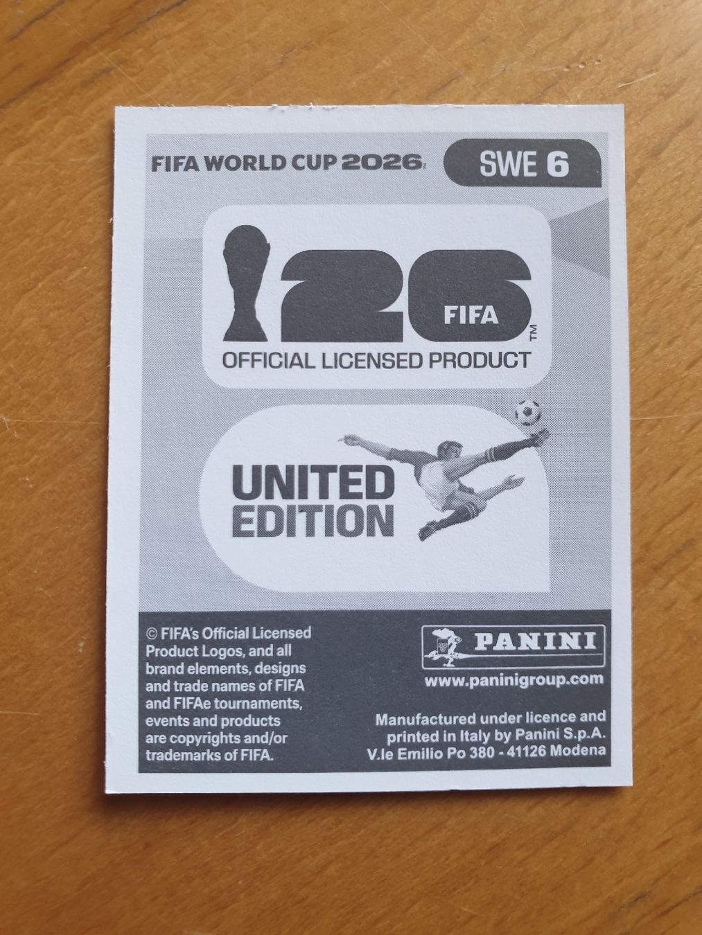 Panini Sammelbilder & Trading cards: Panini WM 2026 SWE 6 – Neu (gemäss Beschreibung) aus Einsiedeln von MGXX 1