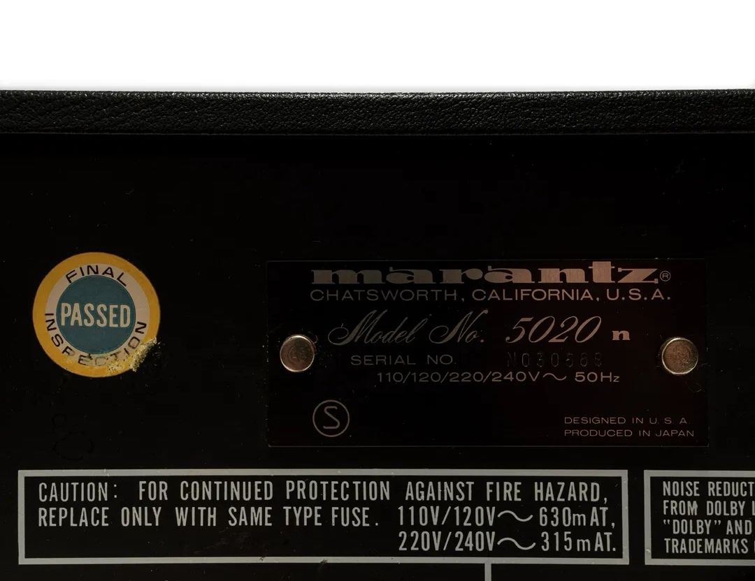 Marantz Registratori: Marantz model 5020 stéréo cassette deck – Usato da La neuveville venduto da Madmax1979 4