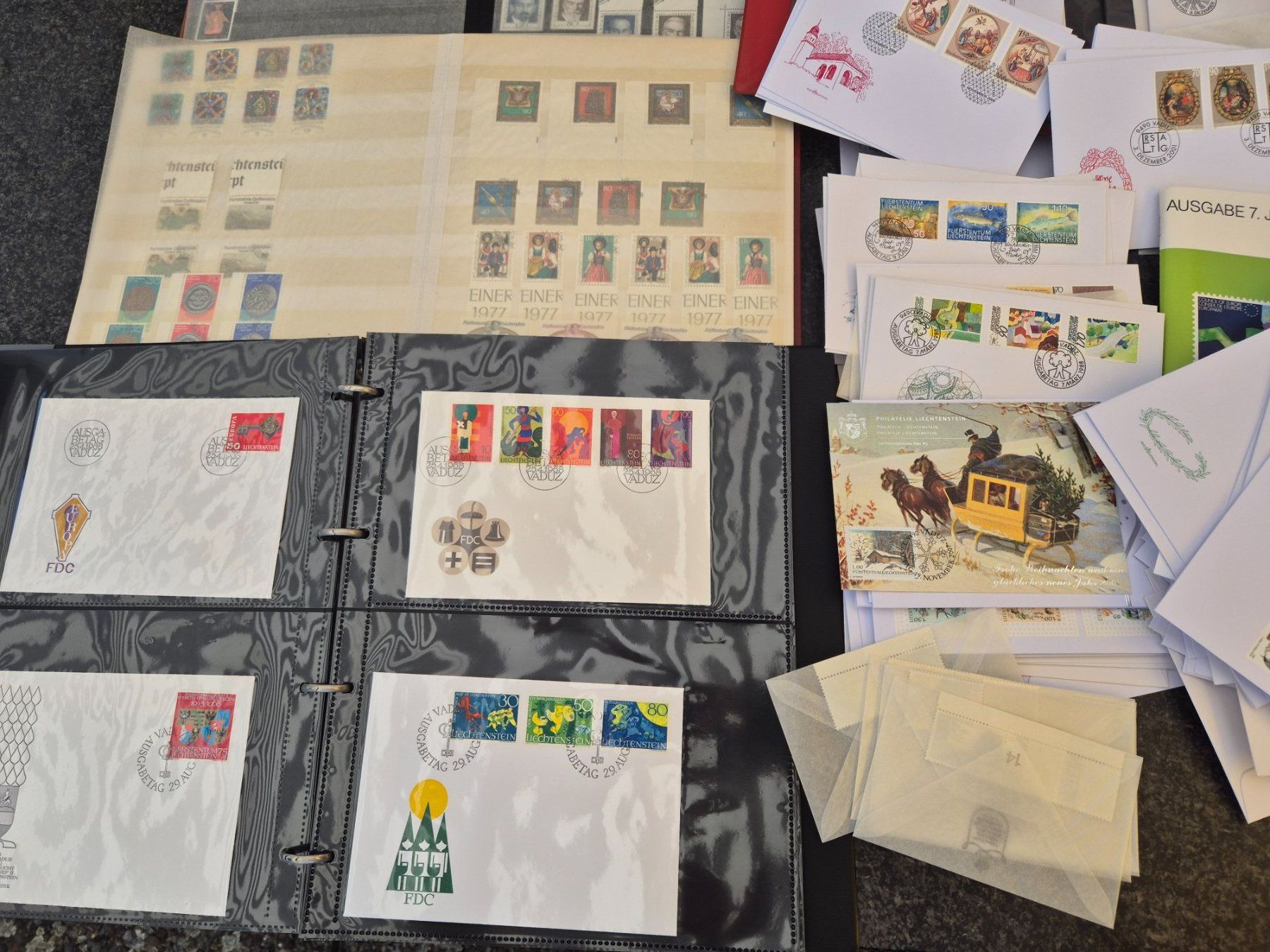 Alle Briefmarken: FL-Briefmarken grosse Sammlung bis 2007 Zustand gem.Bilder – Gebraucht aus Oberuzwil von ceeg7 8