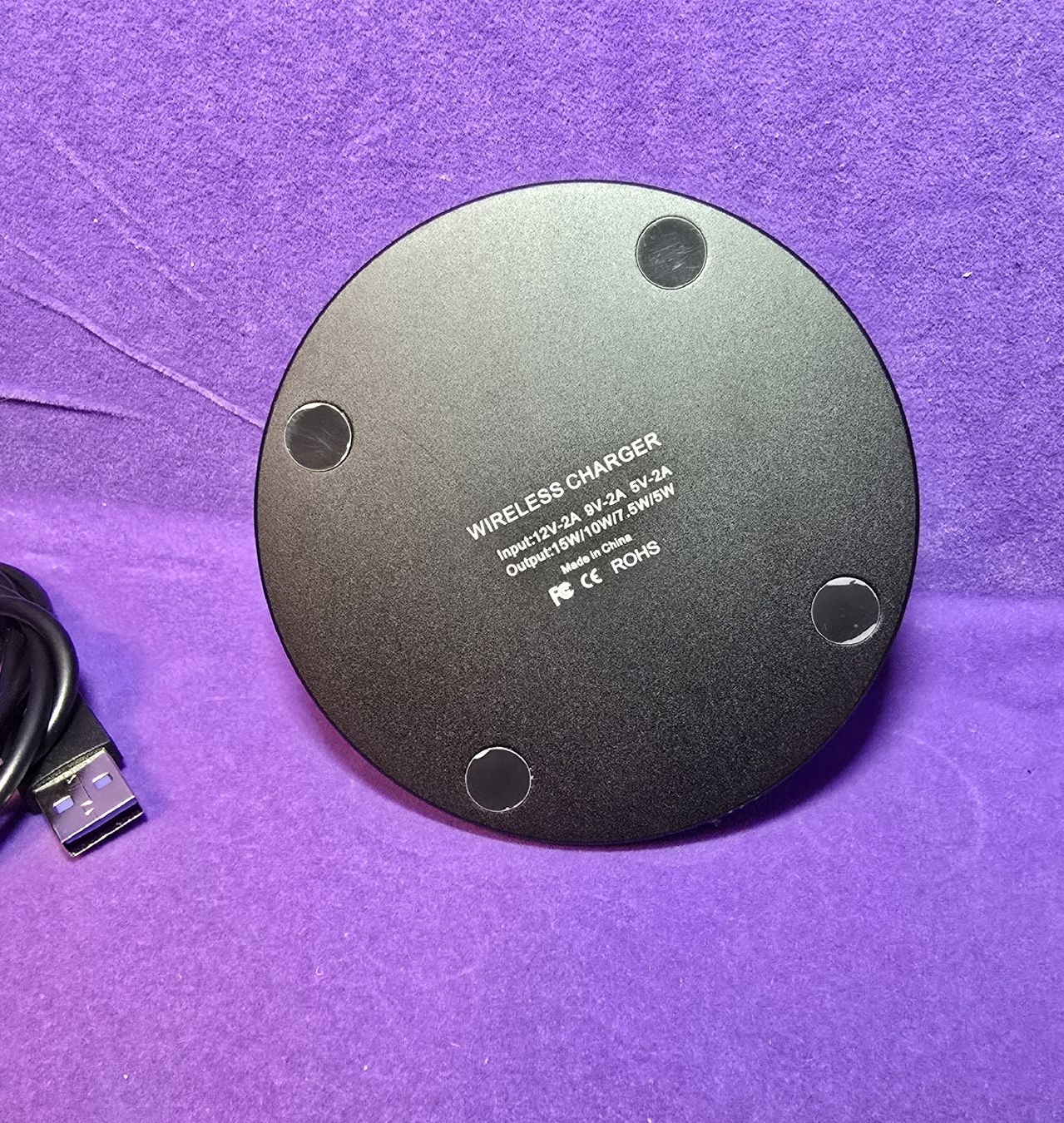 Caricabatterie: Wireless Charger – Kabelloses Ladepad USB-C – Usato da Wangs venduto da Restposten.Garage 2