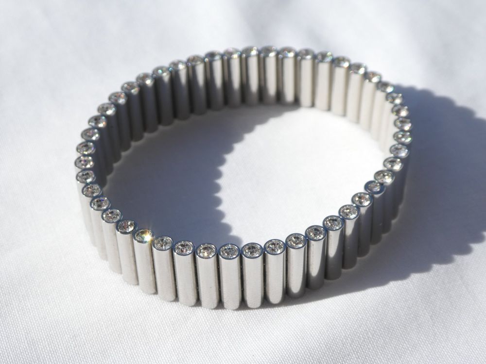 Swatch Lustro Ring und Bracelet mit Swarovski Kristallen (D