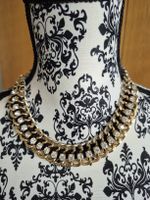 Collier Kette Gold mit Steinen