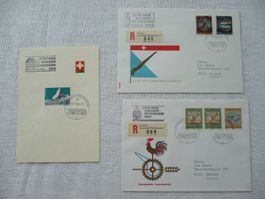 1966 - 68 3 Belege Zürcher Knabenschiessen