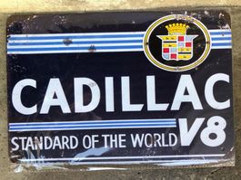 Cadillac v8 Standard of the world classic werbung reklame
