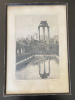 Stich Roma 1925 signiert Haray antik Sammler Deko Zeitzeuge
