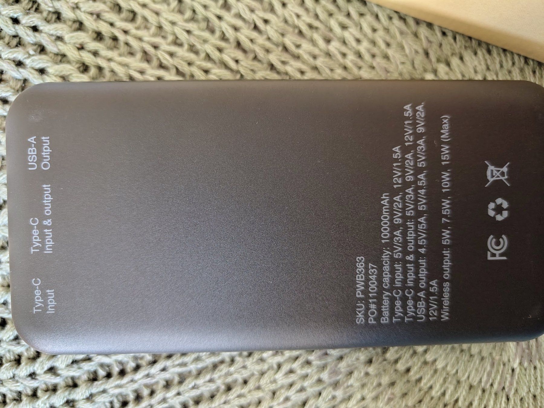 Batterie: Powerbank 10000 mAh, wireless 15 W – Usato da Basel venduto da emiliano_zapata 1