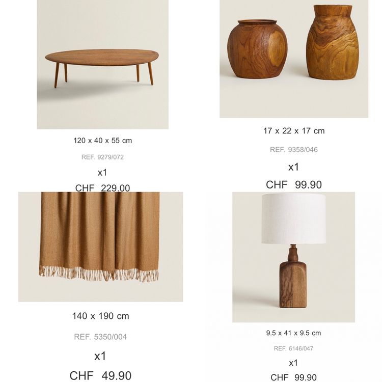 Zara Home Coffee Table and Matching Accessories Kaufen auf Ricardo