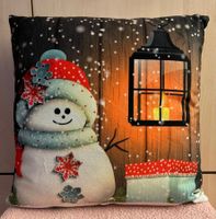 AKTION Weihnachts Kissen Mit Schneemann